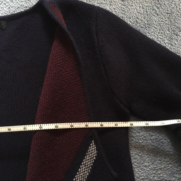 Primark Cardigan. Open Front. Navy & Maroon. NWOT - Picture 13 of 15